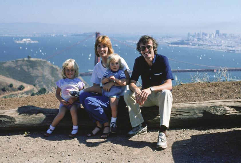 Tony i Maureen Wheeler s djecom, San Francisco 1984.
