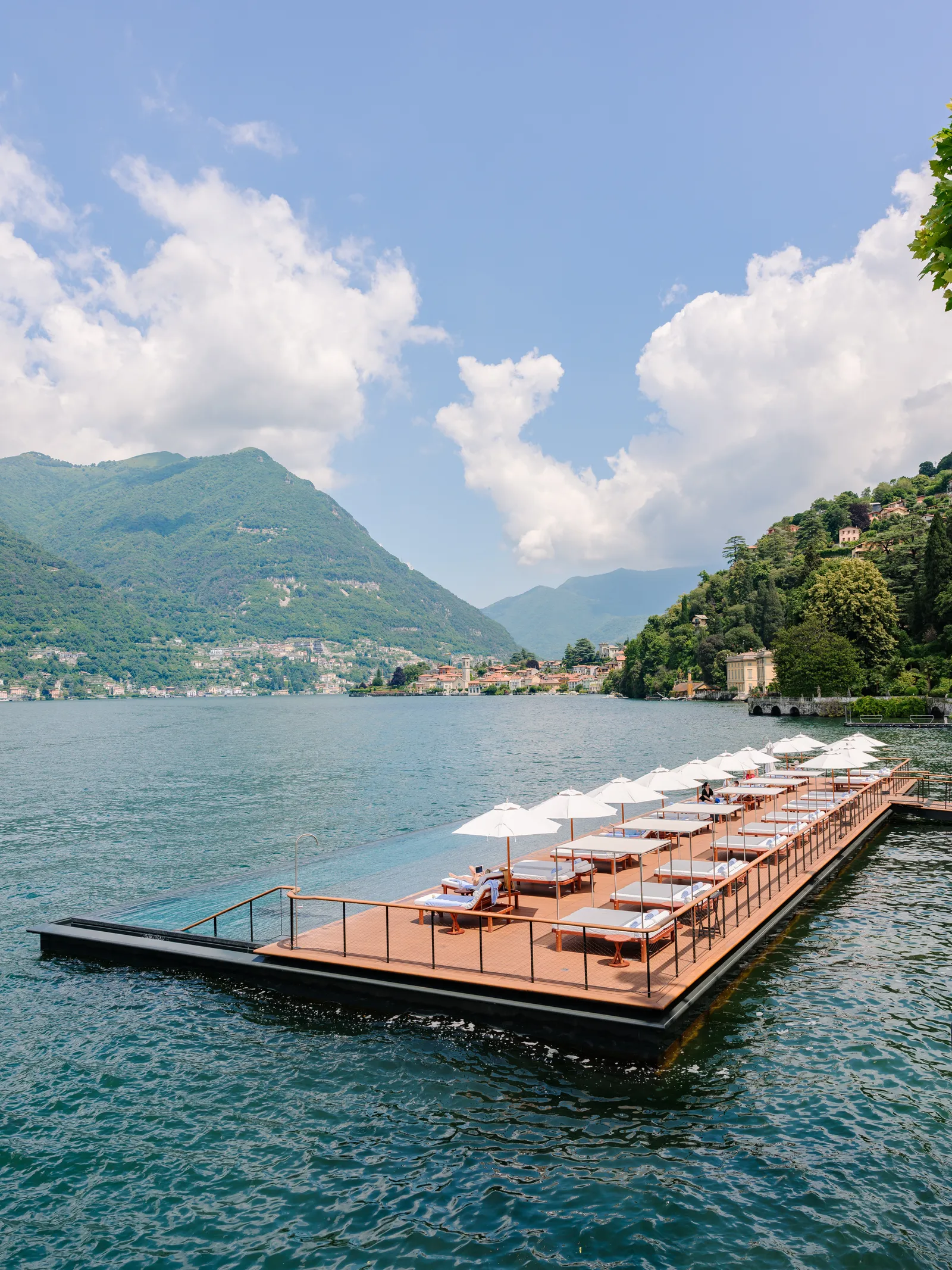 infinity bazen, jezero como, mandarin oriental hotel