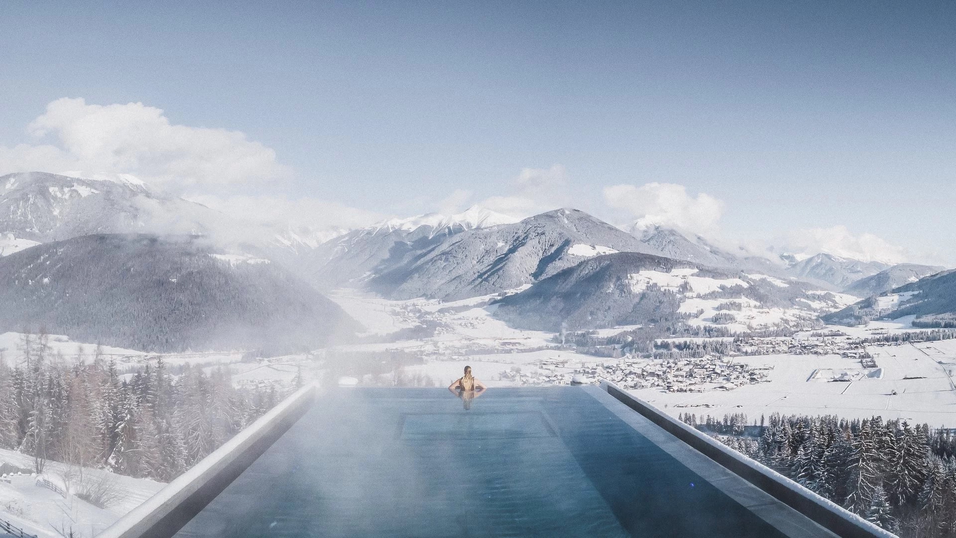 Alpin Panorama Hotel Hubertus, Heaven & Hell Sky Spa, spa, wellness, Kronplatz, skijanje, odmor, Sky Pool bazen 