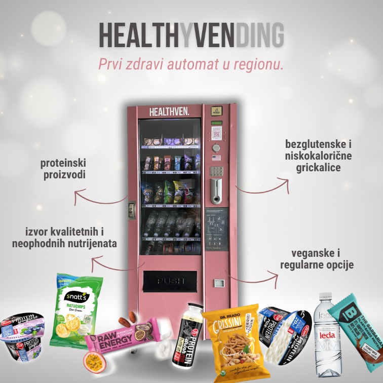 Healthven, Mirela Halvadžija, automat, zdravi, samoposlužni aparat, vending machine