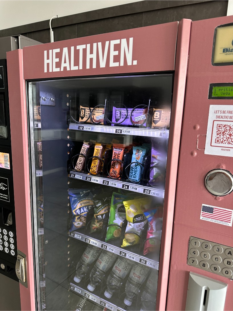 Healthven, Mirela Halvadžija, automat, zdravi, samoposlužni aparat, vending machine