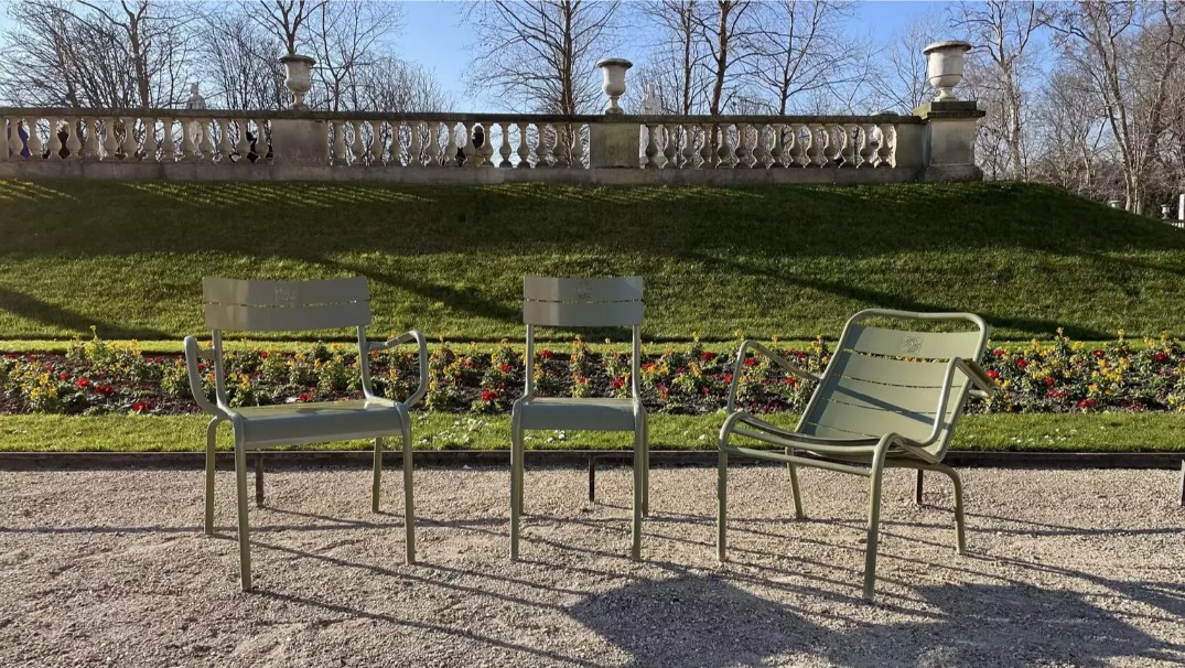 zelene stolice, Pariz, pariški vrtovi