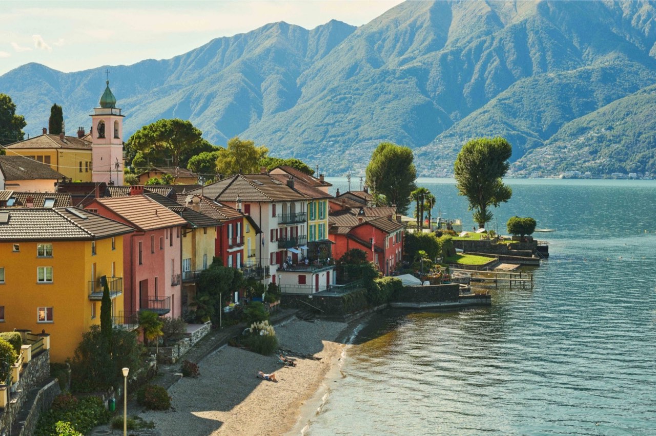 Habitat Lago Maggiore, jezero Maggiore, Švicarska, odmor u Švicarskoj, putovanje Švicarska