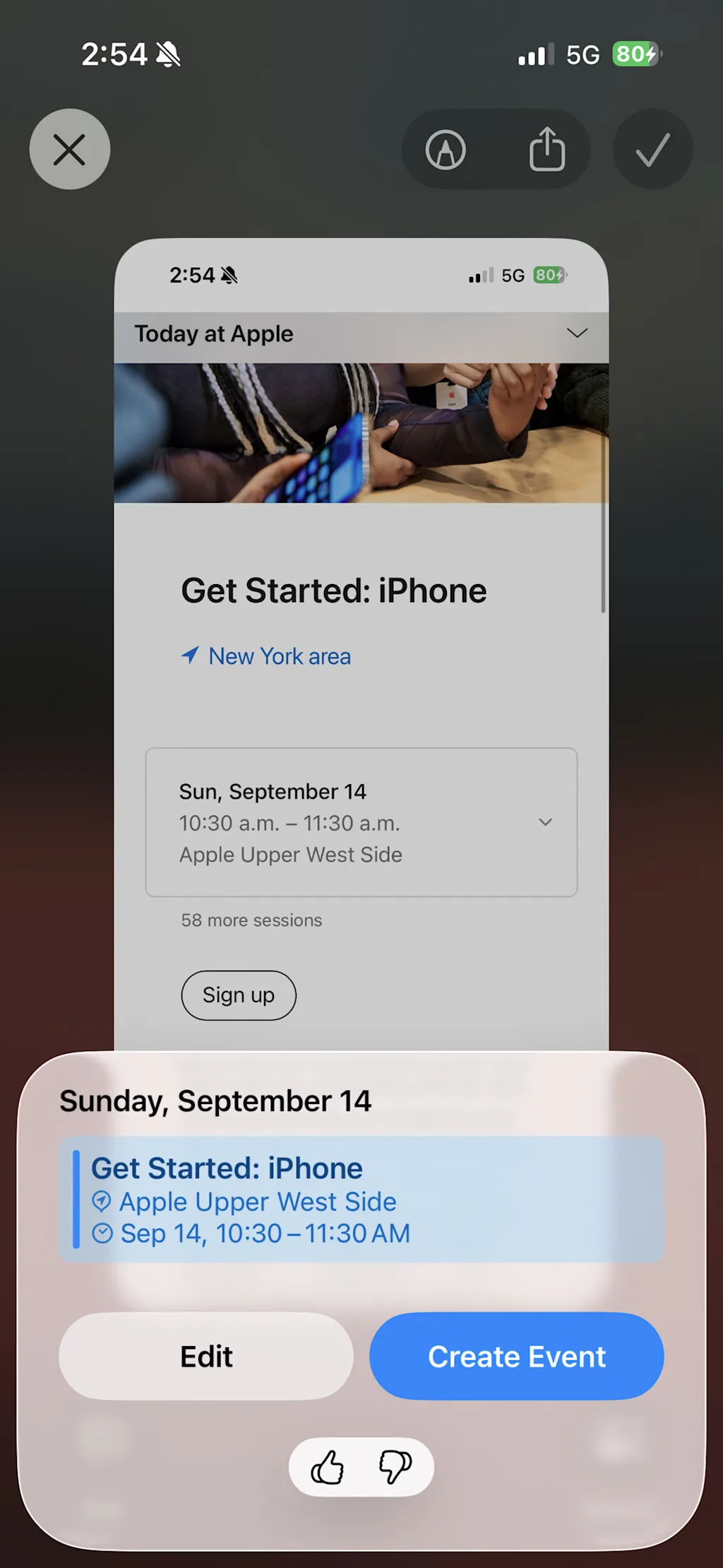 ios 26, trikovi za produktivnost, kalendar, događanja, screenshot