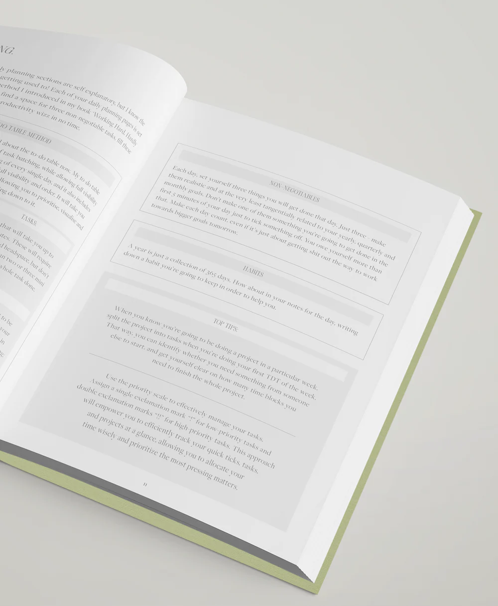 The Productivity Method Planner. The Productivity Method planer, planeri, rokovnici