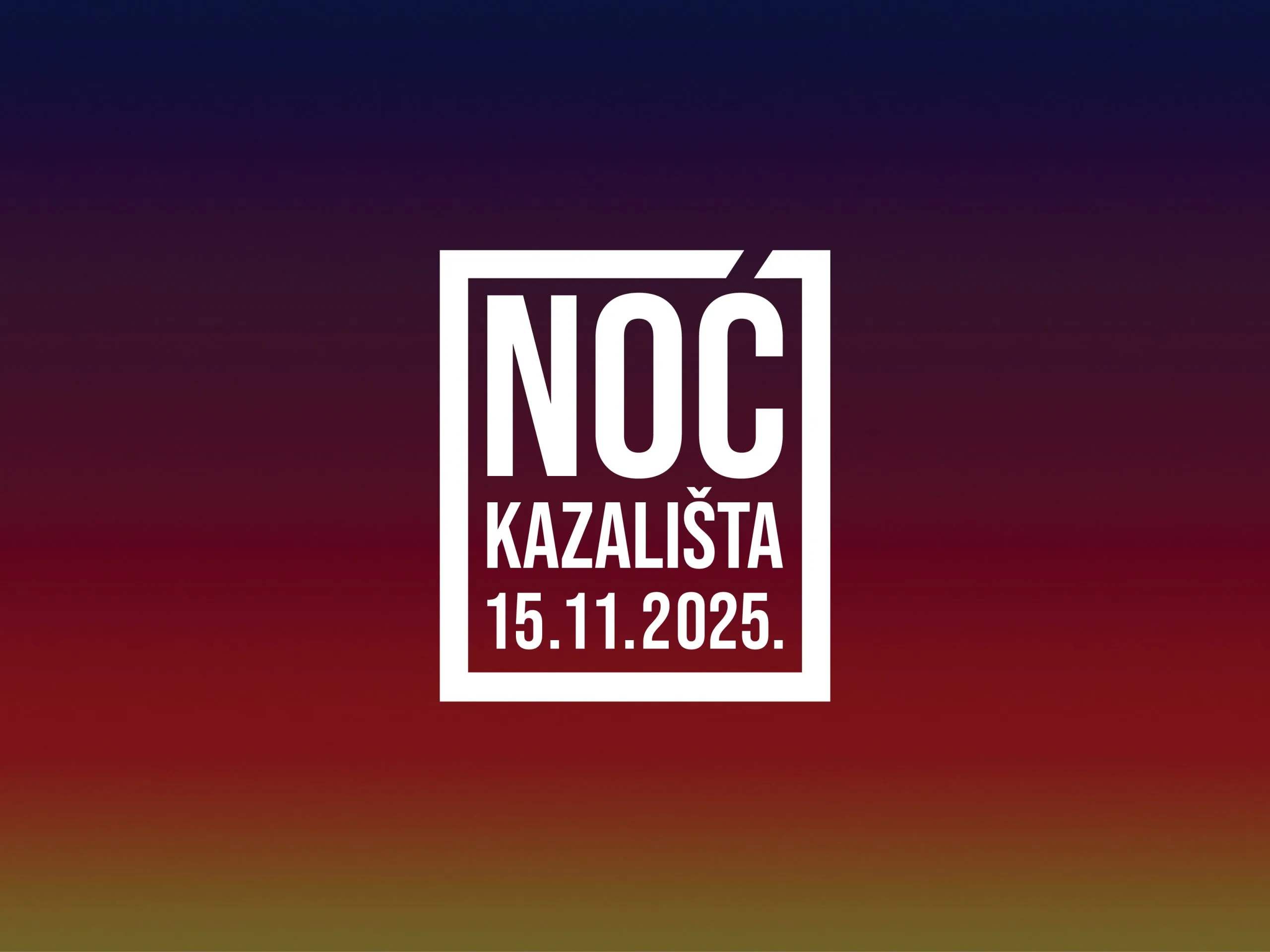 Noć kazališta 2025., Noć kazališta
